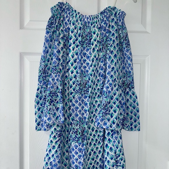 Lilly Pulitzer Nevie Off-the-Shoulder Dress - Picture 3 of 5